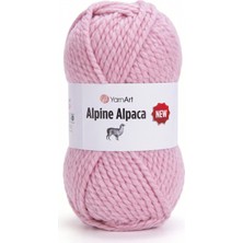 Yarnart Alpine Alpaca Pembe El Örgü Ipi 1445