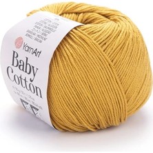 Yarnart Baby Cotton Koyu Sarı El Örgü Ipi 433