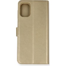 Umut Tekno Uryport Samsung Galaxy M51 Trend S Plus Kapaklı Kılıf - Gold