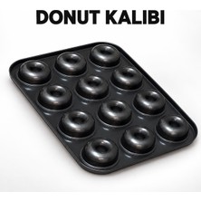 12'li Yanmaz Yapışmaz Donut & Muffin & Cupcake Kalıbı