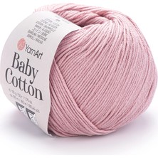 Yarnart Baby Cotton Pembe El Örgü Ipi 413