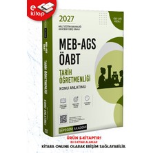 Pegem Akademi Yayıncılık 2027 Meb-Ags Öabt Tarih Öğretmenliği Konu Anlatımlı E-Kitap