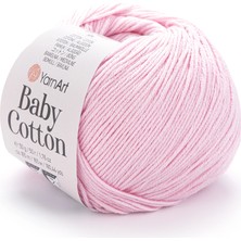 Yarnart Baby Cotton Açık Pembe El Örgü Ipi 410