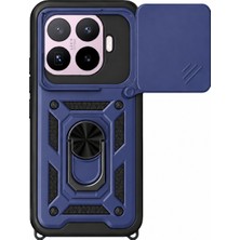 Mopal Glide Serisi Sürgülü Kamera Korumalı ve Yüzük Standlı Mi 17T Pro Uyumlu Kılıf