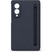 Mi7a Samsung Galaxy Z Fold 8 Uyumlu Kalem Yuvalı Mat Dokulu Koruyucu Kılıf