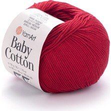 Yarnart Baby Cotton Kırmızı El Örgü Ipi 427