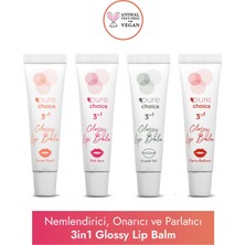 Pure Choice Nemlendirici Onarıcı Parlatıcı 3in1 Glossy Lip Balm 4’lü Set