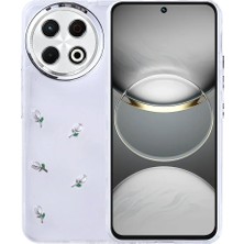 Zore Tecno.spark 30 Pro Kılıf Airbag Tasarımlı Simli Şeffaf Teqsma Kutup Kapak