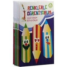 Ema Kitap Renklerle Öğreniyorum Boyama Seti (10 Kitap)