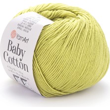 Yarnart Baby Cotton Fıstık Yeşili El Örgü Ipi 436