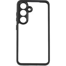 Zore Galaxy S24 Plus Kılıf Kamera Korumalı Şeffaf Arka Yüzey Teqsma New Roll Kapak