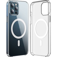 Zore iPhone 15 Pro Kılıf Teqsma Wireless Şarj Özellikli Şeffaf Orjin Kapak