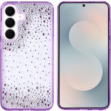 Zore Galaxy S25 Fe Kılıf Airbag Tasarımlı Damla Taşlı Şeffaf Teqsma Pera Silikon Kapak
