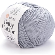 Yarnart Baby Cotton Gri El Örgü Ipi 452