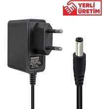 Weko 12 Volt 1 Amper 10 Watt Plastik Kasa Priz Tipi Adaptör (5.5x2.5 Uçlu)