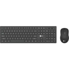 Lenovo Lecoo KW201 Kablosuz Q Klavye - Mouse Set Siyah