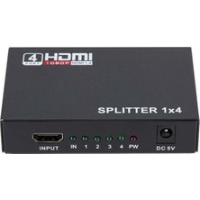 Zibox PowerMaster PM-12081 4 Port HDMI Splitter Dağıtıcı 1.4V 1080P 4KX2K