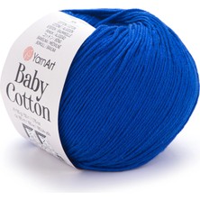 Yarnart Baby Cotton Saks Mavisi El Örgü Ipi 456