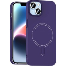 Zore iPhone 14 Kılıf M-Safe Şarj Özellikli Kamera Korumalı Teqsma Elio Sert Pc Kapak