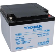Yokohama YH-122.6 12 Volt  26 Amper Akü (165X176X125 Mm)