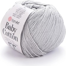 Yarnart Baby Cotton Buz Grisi El Örgü Ipi 451