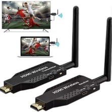 Zibox PowerMaster PM-19864 5.8G Kablosuz HDMI Görüntü Aktarıcı 50 Metre Wireless Uzatıcı