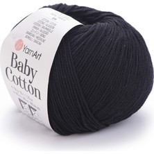 Yarnart Baby Cotton Siyah El Örgü Ipi 460