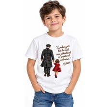 Alfa Tshirt Cumhuriyetin Çocukları – 29 Ekim Cumhuriyet Bayramı Dtg Baskılı Beyaz Tişört