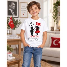 Alfa Tshirt Benim Bayramım – 29 Ekim Cumhuriyet Bayramı Dtg Baskılı Beyaz Tişört