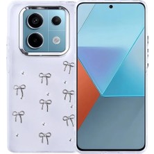 Zore Redmi Note 14 Pro 4g Kılıf Airbag Tasarımlı Simli Şeffaf Teqsma Kutup Kapak