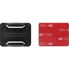 Gplus BS01K 2 Parça Oval Zemin Kavisli Yüzey Aksiyon Kamera Uyumlu 3m Yapışkan Motor Kask Bağlantı Aparatı