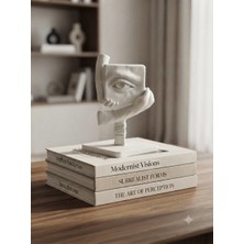 Lagom 3D Baskı Soyut Göz ve El Heykeli – Modern Dekoratif Biblo - 17 cm