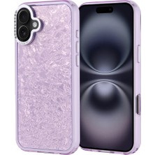 Zore iPhone 16 Plus Kılıf Taşlı Tasarımlı Teqsma Kapi Kapak