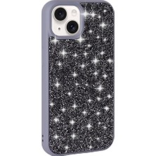 Zore iPhone 15 Plus Kılıf Parlak Taşlı Tasarım Teqsma Pırlanta Kapak
