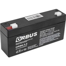 Orbus 6 Volt 3.2 Amper Akü Orb6-3.2 (125X33X60 Mm)
