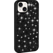 Zore iPhone 15 Plus Kılıf Parlak Taşlı Tasarım Teqsma Pırlanta Kapak