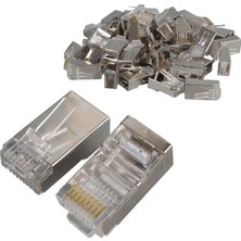 Metal RJ45 Cat5 100 Adet Metal Uç 8p/8c