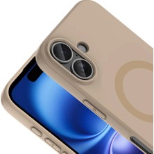 Zore iPhone 16 Kılıf M-Safe Şarj Özellikli Teqsma Aris Silikon Kapak