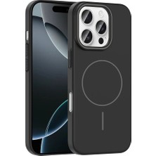 Zore iPhone 16 Pro Max Kılıf Magsafe Şarj Özellikli Teqsma Ruby Silikon Kapak
