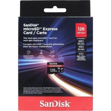 Sandisk Sandısk 128GB Express SDSQXFN-128G-GN4NN U3 A1 480MB/S Microsd Hafıza Kartı