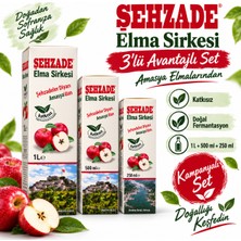 Şehzade Elma Sirkesi 3’lü Avantaj Paketi 250 ml + 500 ml + 1 L