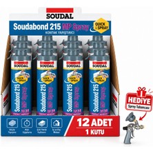 Soudal Güçlü Kontakt Yapıştırıcı Soudabond 215 Mp 750 ml 12 Adet +Tabanca Hediye
