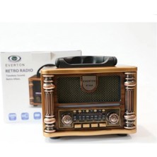 Everton RT-628  Retro Vibes Bluetooth Fm-Usb-Tf-Aux Şarjlı Nostaljik Radyo LED