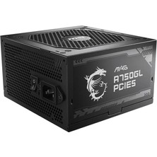 MSI Msı 750W 80+ Gold A750GL 12CM Fanlı Pcıe5.0 Tam Modüler Power Supply
