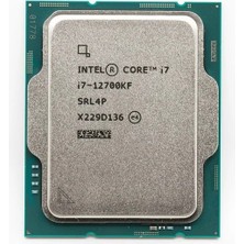 Intel Core I7 12700KF 37MB 12çekirdekli VGA Yok 1700P 125W Kutusuz+Fansız