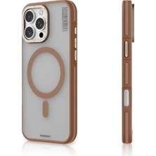 Zore iPhone 16 Pro Kılıf M-Safe Şarj Özellikli Mıknatıslı Teqsma Duble Kapak