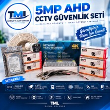 Tml 4 Kanal Dvr 4'lü 5mp Dome/bullet Kamera Güvenlik Seti