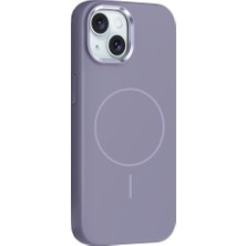 Zore iPhone 13 Kılıf M-Safe Şarj Özellikli Metal Kamera Çerçeveli Teqsma Edi Silikon Kapak