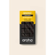 Aroha %100 Kakao Şekersiz Bitter Çikolata 80 g Gerçek Kakao Lezzeti ile Tatlandırılmamış
