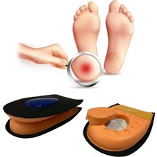 Ayrex Heelspur (Epin Topukluk) Hakiki Deri Jel Takviyeli Topuk Dikeni Yarım Tabanlık 1 Çift